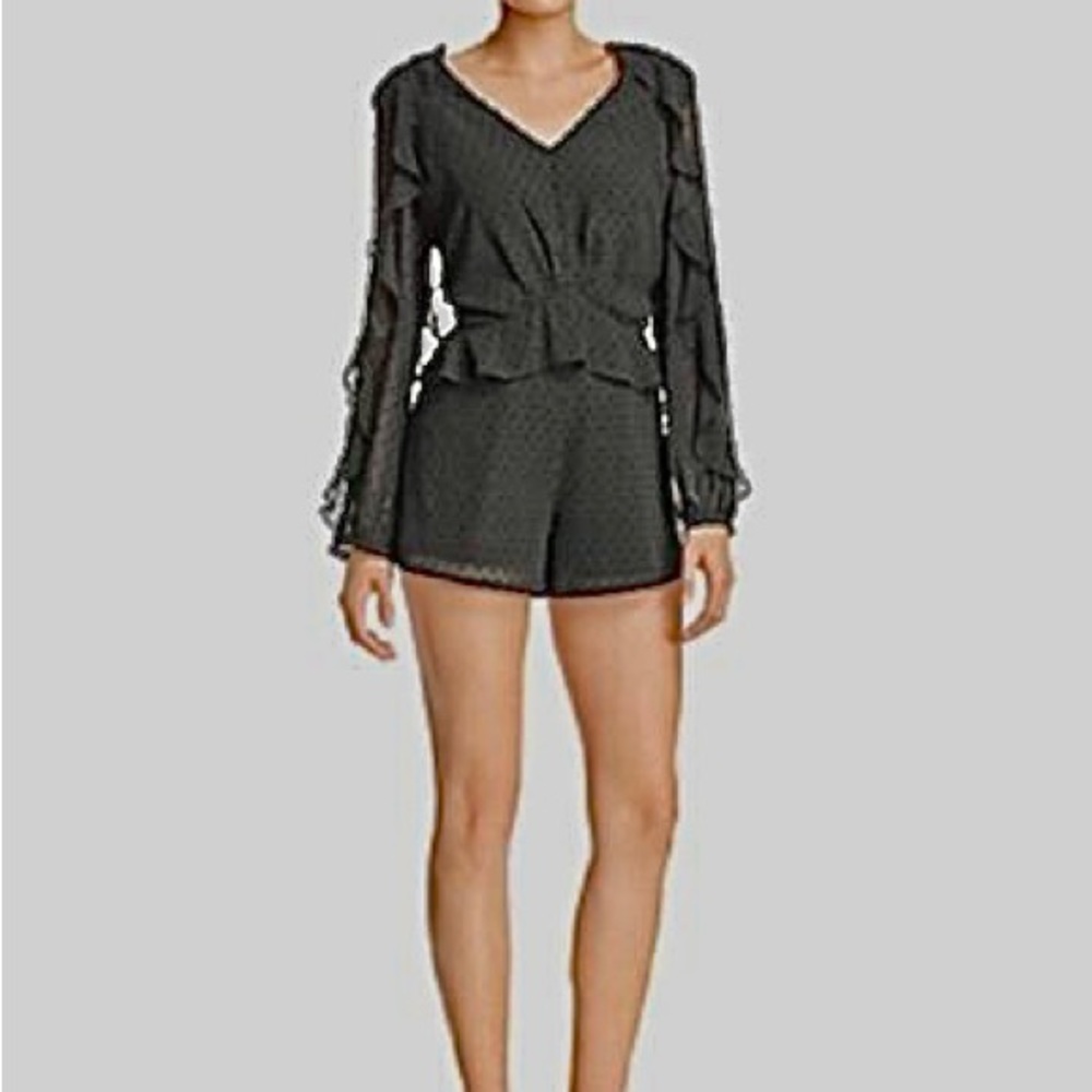 AQUA Romper, Black, Size S